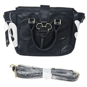 NEW Disney Mickey Mouse Satchel Bag Crossbody Faux Leather Bioworld Cartoon
